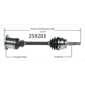 New CV Shaft by WORLDPARTS pa1