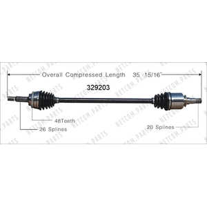 New CV Shaft by WORLDPARTS pa1