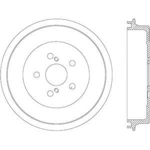 Tambour de frein arrière by CENTRIC PARTS pa4