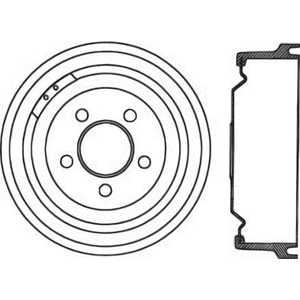 Tambour de frein arrière by CENTRIC PARTS pa2