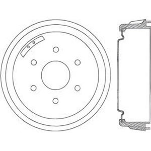 Tambour de frein arrière by CENTRIC PARTS pa1