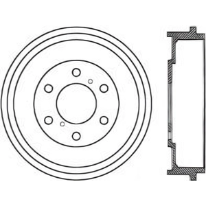 Tambour de frein arrière by CENTRIC PARTS pa1