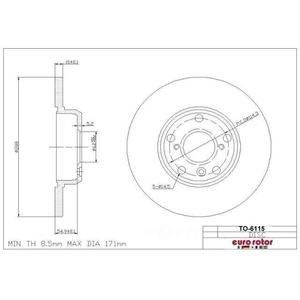 Rear Disc Brake Rotor by ULTRA pa2