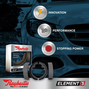 Rear Premium Shoes by RAYBESTOS pa8