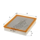 Purchase Top-Quality HENGST FILTER - E1064L - Filtre à air Insert pa1