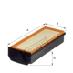 Purchase Top-Quality HENGST FILTER - E1071L - Filtre à air Insert pa1