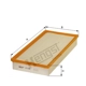 Purchase Top-Quality HENGST FILTER - E732L - Filtre à air Insert pa1