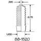 Purchase Top-Quality EMPI - 88-1520K - Driver Side Rack and Pinion Bellow pa3