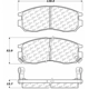 Purchase Top-Quality Front Ceramic Pads by CENTRIC PARTS - 103.04840 pa1