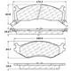 Purchase Top-Quality Front Ceramic Pads by CENTRIC PARTS - 103.05240 pa1