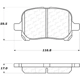 Purchase Top-Quality CENTRIC PARTS - 103.07070 - Front Ceramic Pads pa5