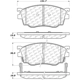 Purchase Top-Quality Front Ceramic Pads by CENTRIC PARTS pa1