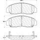 Purchase Top-Quality Front Ceramic Pads by CENTRIC PARTS - 103.09590 pa1