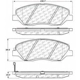 Purchase Top-Quality Plaquettes avant en céramique  by CENTRIC PARTS - 103.12020 pa1