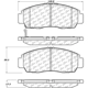 Purchase Top-Quality Front Ceramic Pads by CENTRIC PARTS - 103.15060 pa2