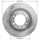 Purchase Top-Quality BENDIX GLOBAL - PRT6066 - Front Brake Rotor pa1