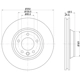 Purchase Top-Quality HELLA PAGID - 355109762 - Front Disc Brake Rotor pa8