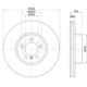 Purchase Top-Quality HELLA PAGID - 355133541 - Disc Brake Rotor pa1