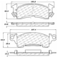 Purchase Top-Quality Front Premium Ceramic Pads by CENTRIC PARTS - 301.00520 pa4