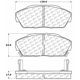 Purchase Top-Quality Plaquettes avant en céramique de qualité supérieure by CENTRIC PARTS - 301.04090 pa3