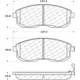 Purchase Top-Quality Front Premium Ceramic Pads by CENTRIC PARTS - 301.08152 pa10