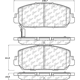 Purchase Top-Quality Front Premium Ceramic Pads by CENTRIC PARTS - 301.16970 pa1