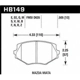 Purchase Top-Quality Front Premium Pads by HAWK PERFORMANCE - HB149G.505 pa2