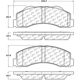 Purchase Top-Quality Front Semi Metallic Pads by CENTRIC PARTS - 102.14140 pa10