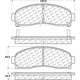 Purchase Top-Quality Front Severe Duty Semi Metallic Premium Pad by CENTRIC PARTS - 106.08330 pa1