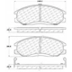 Purchase Top-Quality Front Severe Duty Semi Metallic Premium Pad by CENTRIC PARTS - 106.08640 pa3