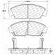 Purchase Top-Quality Front Super Premium Ceramic Pads by CENTRIC PARTS - 105.03730 pa1