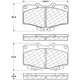 Purchase Top-Quality Front Super Premium Ceramic Pads by CENTRIC PARTS - 105.06110 pa6