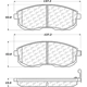 Purchase Top-Quality Plaquettes avant en céramique de qualité supérieur  by CENTRIC PARTS - 105.08153 pa4