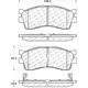 Purchase Top-Quality Plaquettes avant en céramique de qualité supérieur  by CENTRIC PARTS - 105.08890 pa1