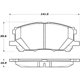 Purchase Top-Quality Plaquettes avant en céramique de qualité supérieur  by CENTRIC PARTS - 105.10050 pa9