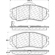 Purchase Top-Quality Front Super Premium Ceramic Pads by CENTRIC PARTS - 105.11040 pa5