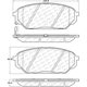 Purchase Top-Quality Plaquettes avant en céramique de qualité supérieur  by CENTRIC PARTS - 105.13010 pa10