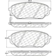 Purchase Top-Quality Plaquettes avant en céramique de qualité supérieur  by CENTRIC PARTS - 105.13010 pa6