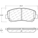 Purchase Top-Quality Front Super Premium Ceramic Pads by CENTRIC PARTS - 105.16400 pa8