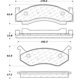 Purchase Top-Quality Plaquette avant semi-métalique de qualité supérieur by CENTRIC PARTS - 104.01230 pa10