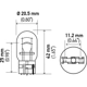 Purchase Top-Quality Front Turn Signal (Pack of 10) by HELLA - 7443NA pa2