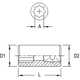 Purchase Top-Quality GENIUS - 262508 - 1/4″ Dr. 1/4″ Double Square Hand Socket (Pack of 20) pa2