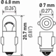 Purchase Top-Quality Instrument Light (Pack of 10) by HELLA - 3898 pa6