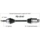 Purchase Top-Quality TRAKMOTIVE - FD8147 - CV Axle Shaft pa6