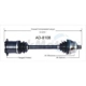 Purchase Top-Quality TRAKMOTIVE - AD8108 - CV Axle Shaft pa2