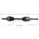 Purchase Top-Quality TRAKMOTIVE - FD8145 - CV Axle Shaft pa3