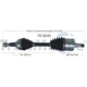 Purchase Top-Quality TRAKMOTIVE - FD8243 - CV Axle Shaft pa2