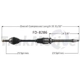 Purchase Top-Quality TRAKMOTIVE - FD8286 - CV Axle Shaft pa2