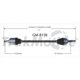 Purchase Top-Quality TRAKMOTIVE - GM8139 - CV Axle Shaft pa2