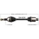 Purchase Top-Quality TRAKMOTIVE - GM8238 - CV Axle Shaft pa4